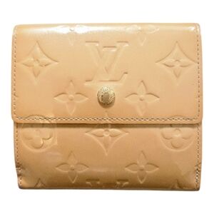 Louis Vuitton Vernis Monogram Elise Wallet Tan Rare Vintage Compact Collectible